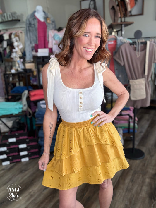 Sunny Eyelet Skirt