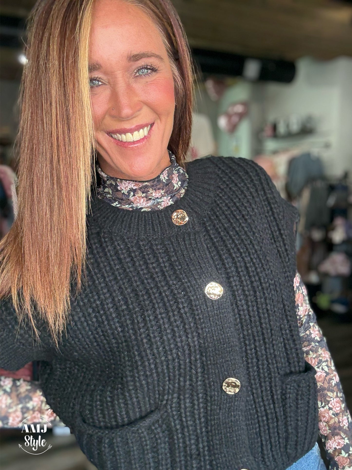 Cottage Oversized Sweater Vest