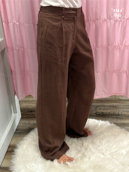 Pintuck Pleat Pants
