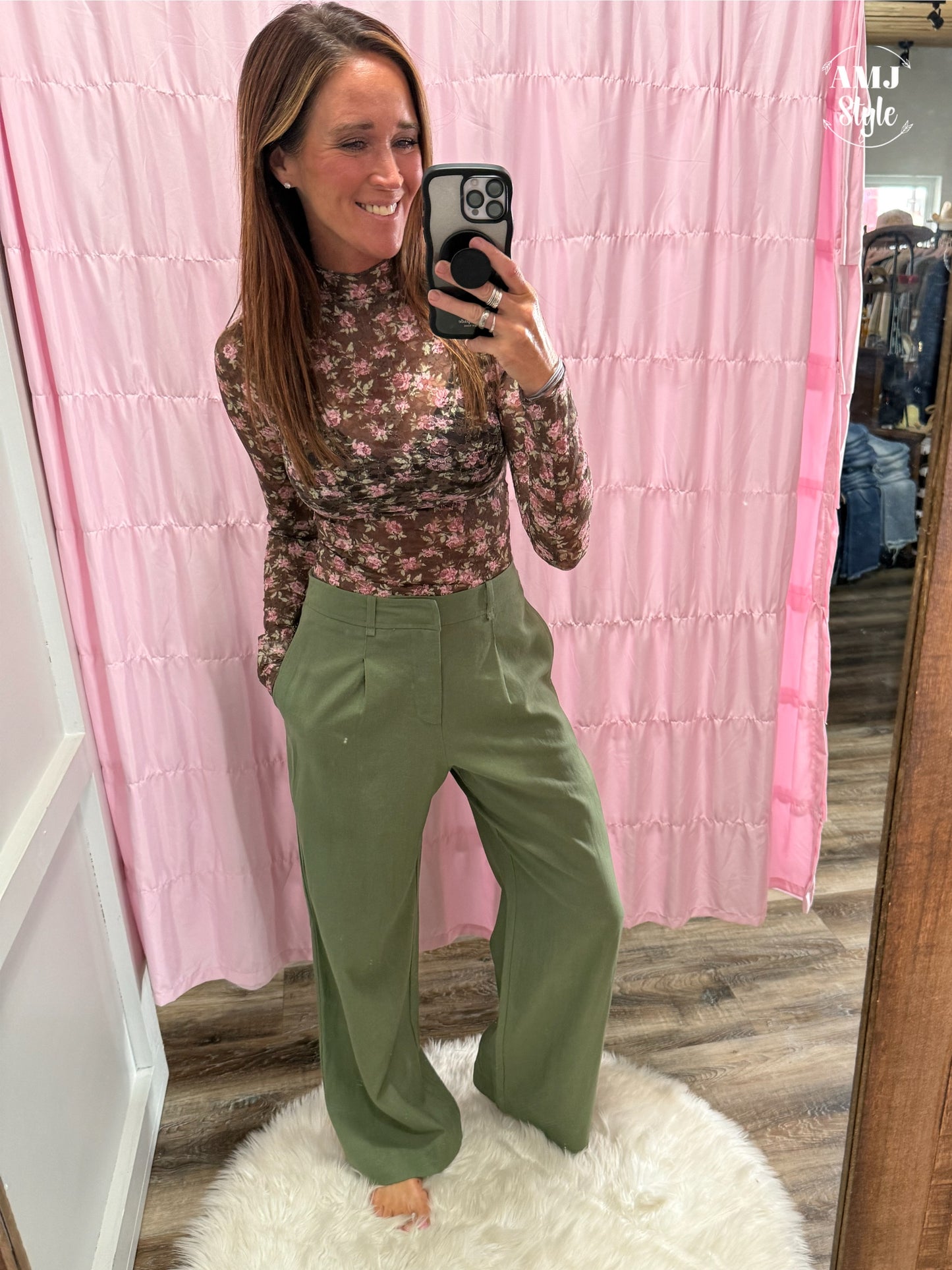 Pintuck Pleat Pants