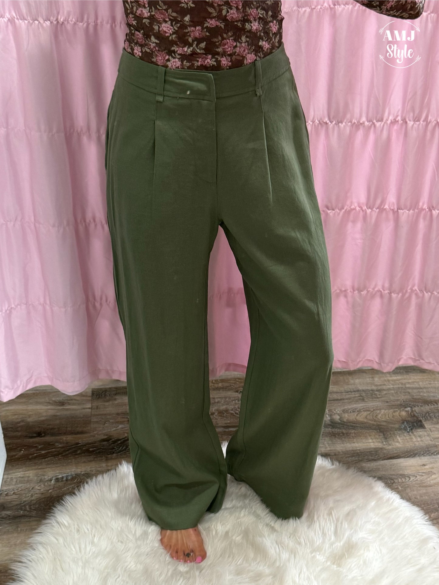 Pintuck Pleat Pants