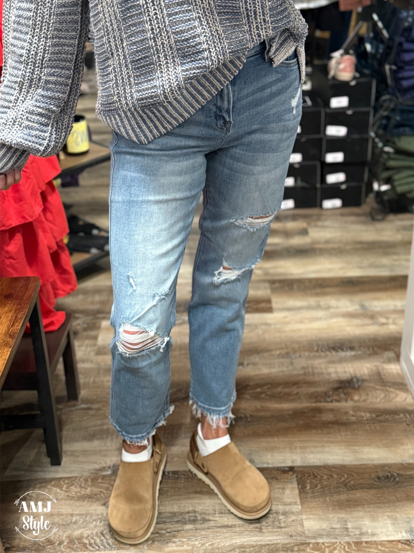 Gigi Distressed Denim