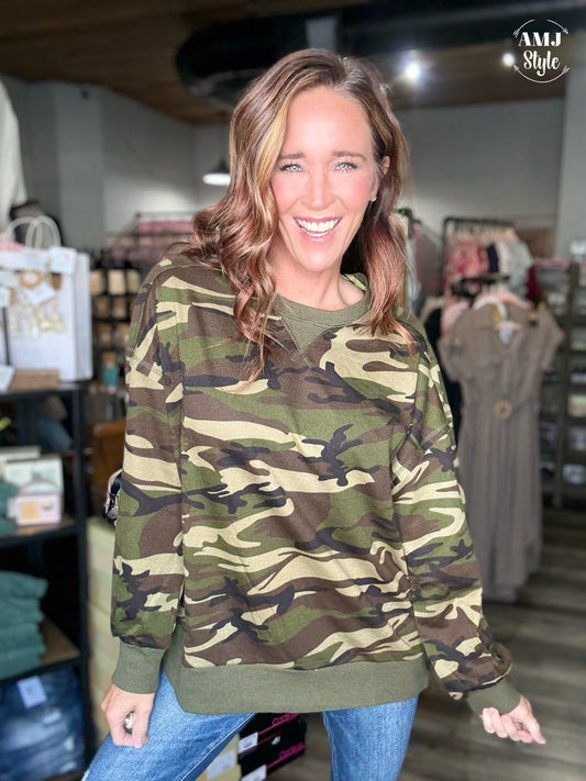 Casual Camo Pullover