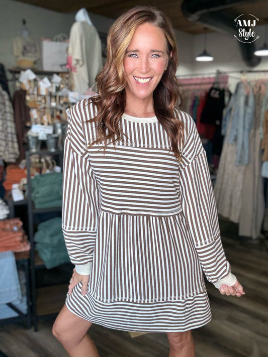 Soft Horizon Stripe Dress