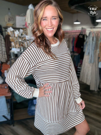 Soft Horizon Stripe Dress
