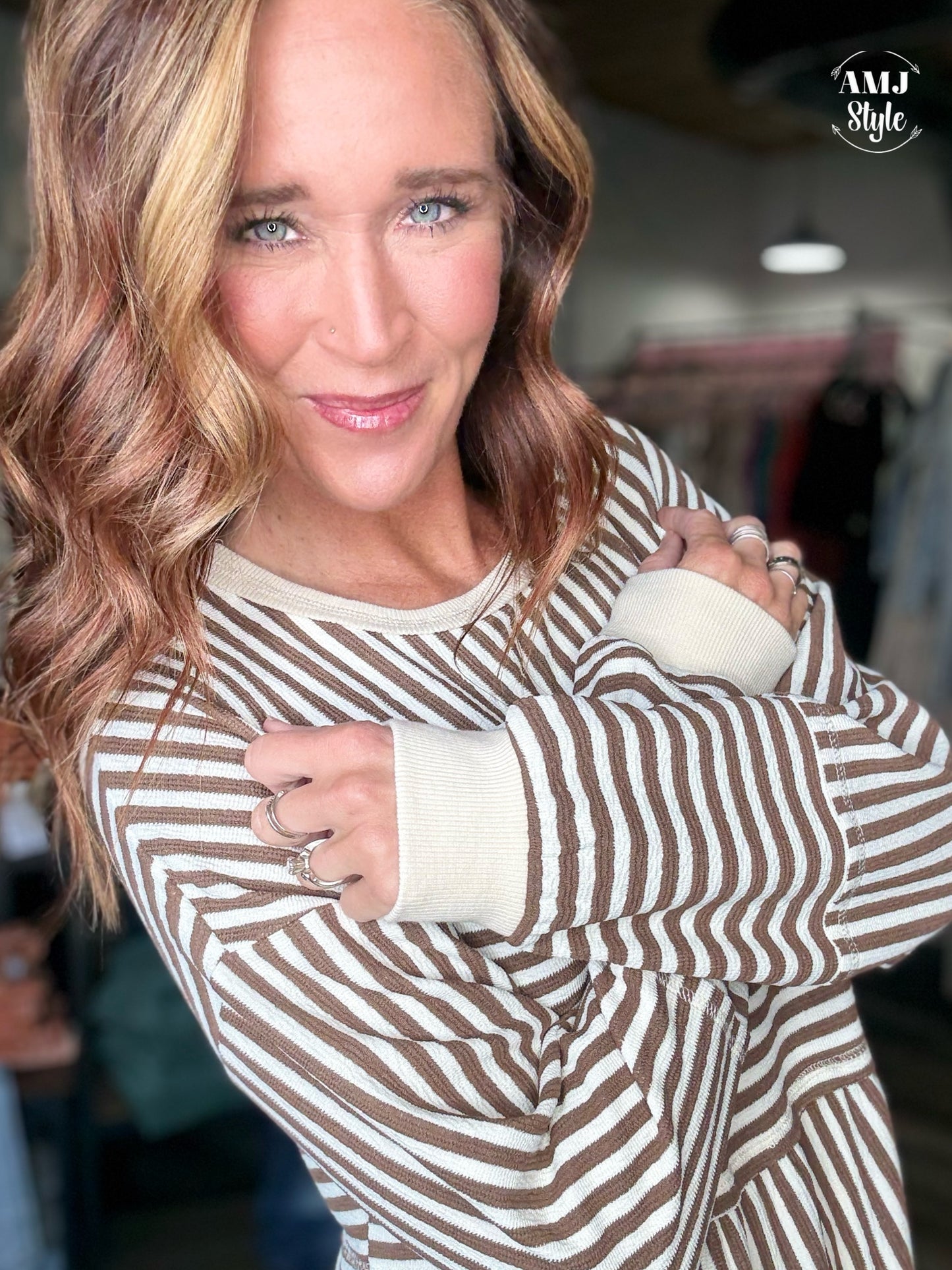 Soft Horizon Stripe Dress