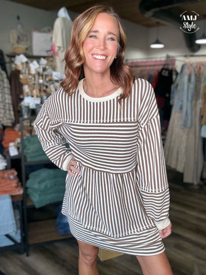 Soft Horizon Stripe Dress