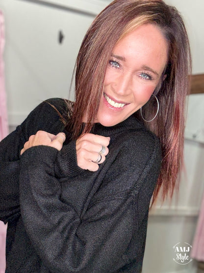 Hearthside Sweater - Black
