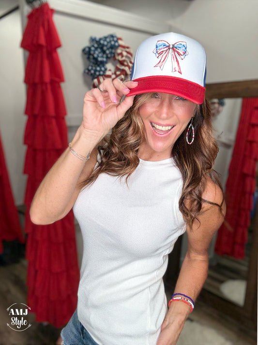 Americana Bow Trucker Hat