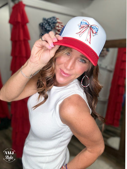Americana Bow Trucker Hat