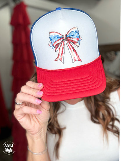 Americana Bow Trucker Hat