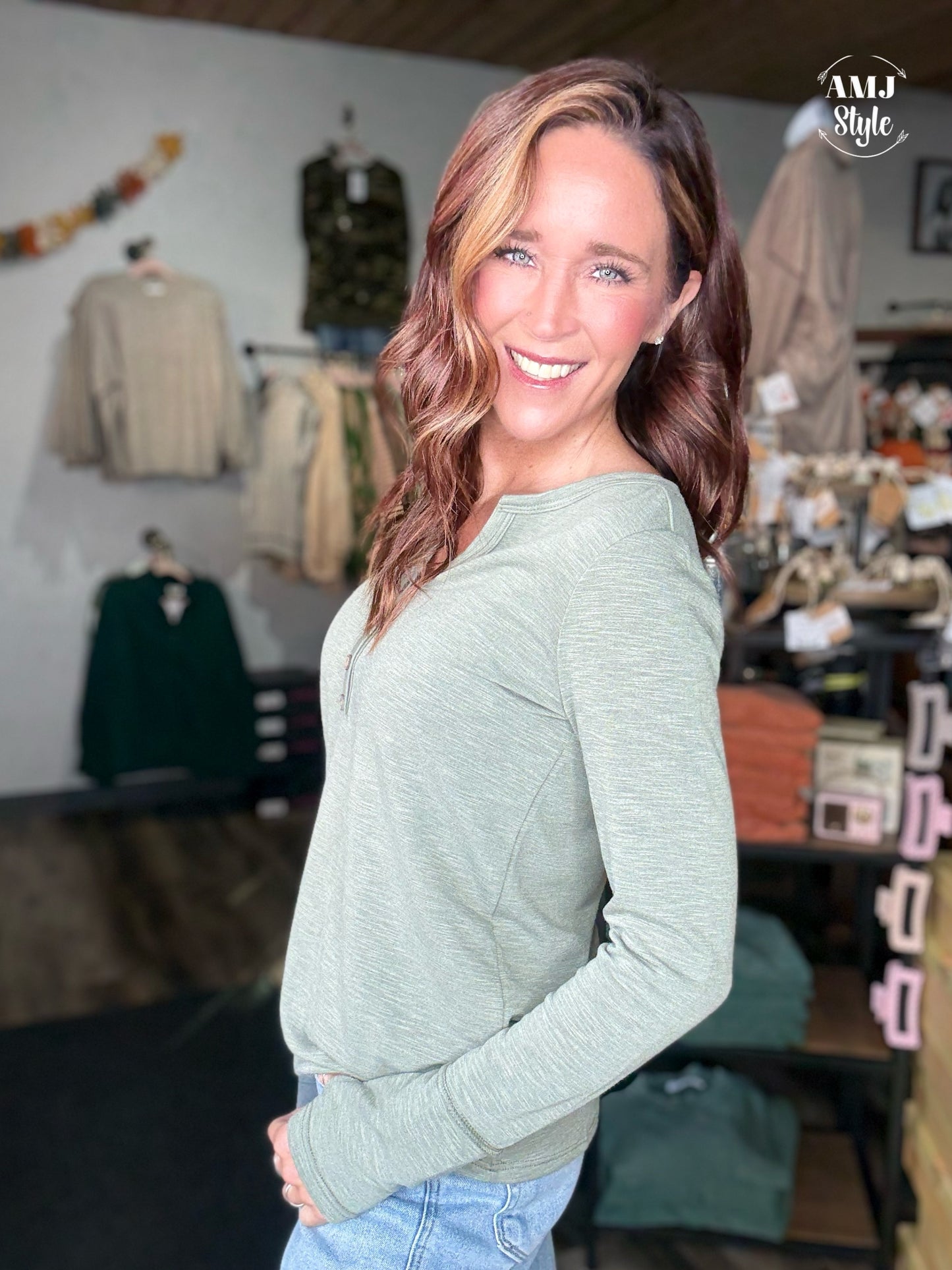 The Drift Top - Olive