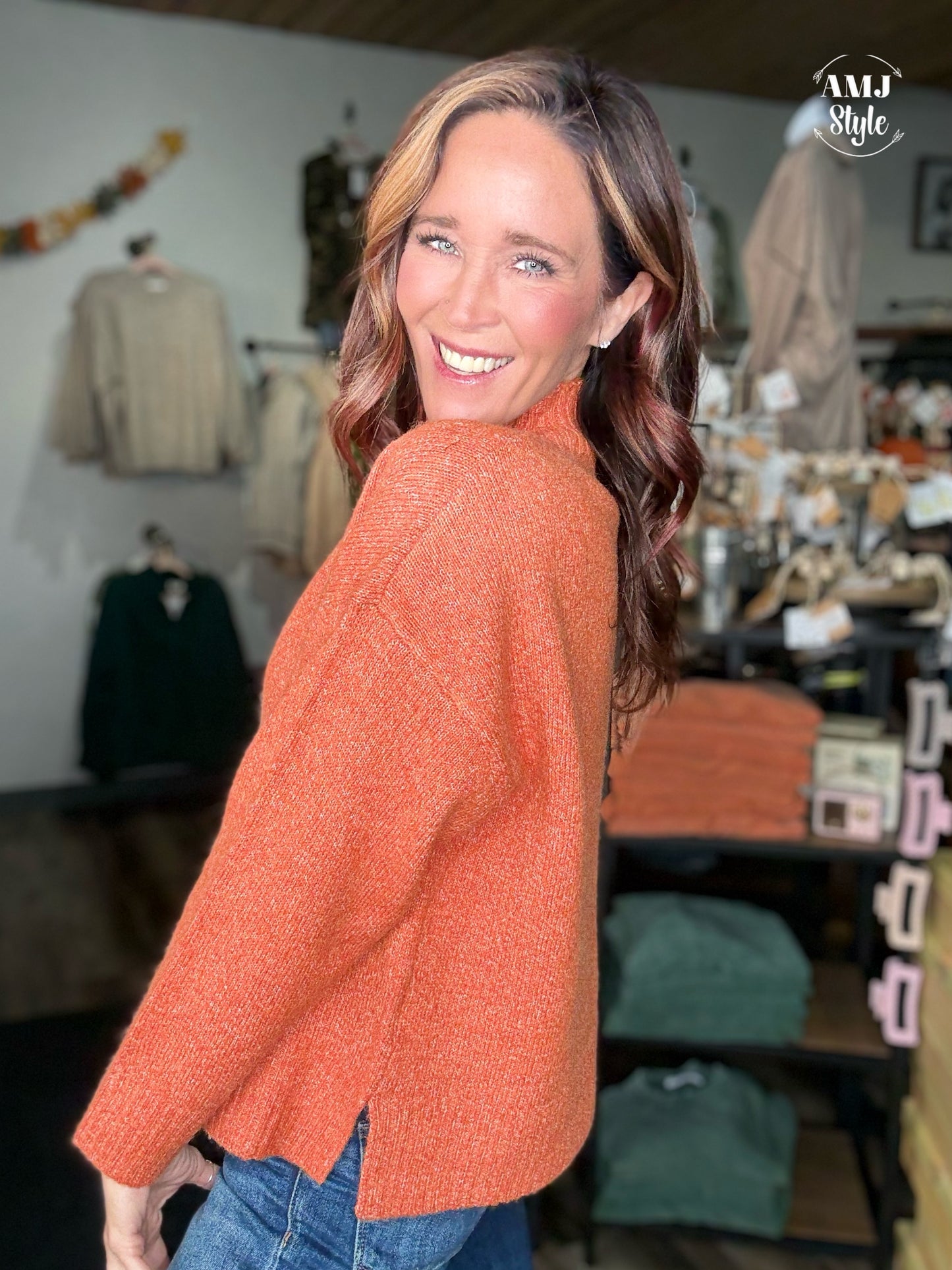 Autumn Crush Sweater - Orange