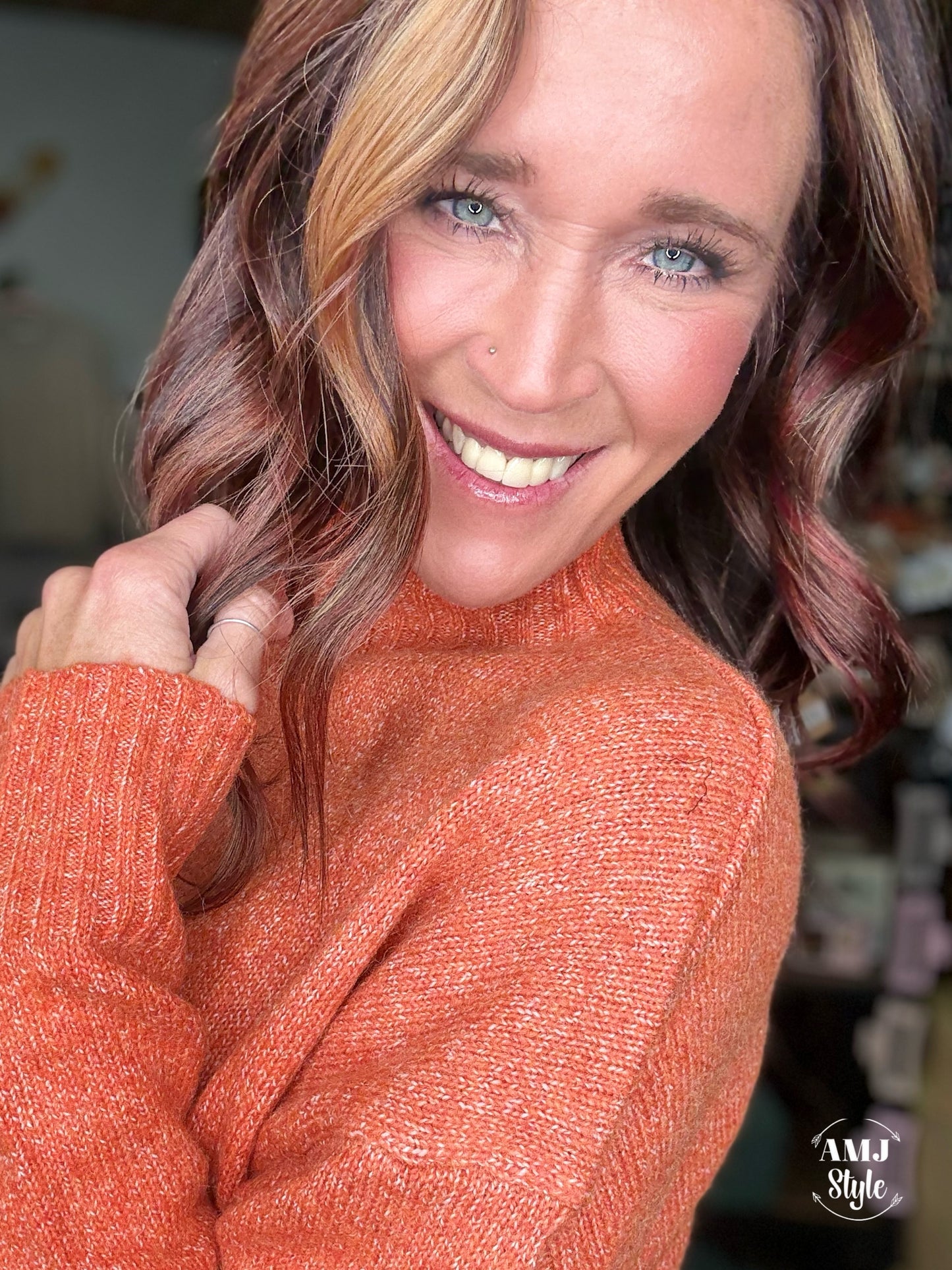 Autumn Crush Sweater - Orange
