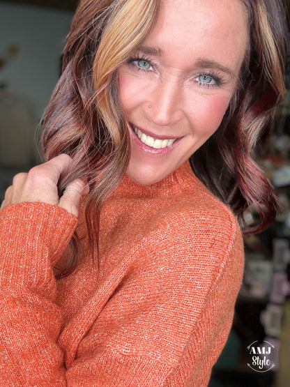 Autumn Crush Sweater - Orange