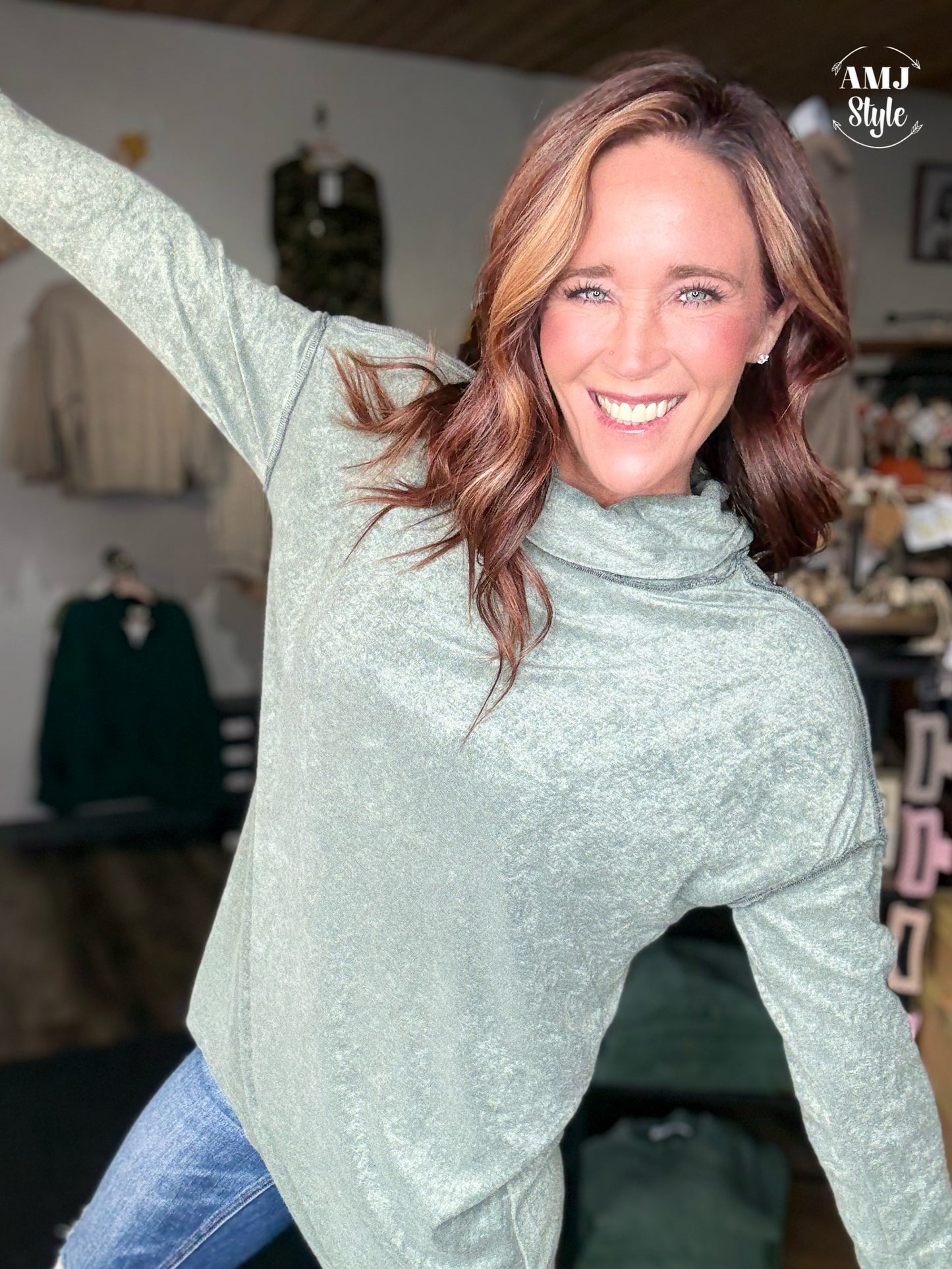 Chill Mock Top - Olive