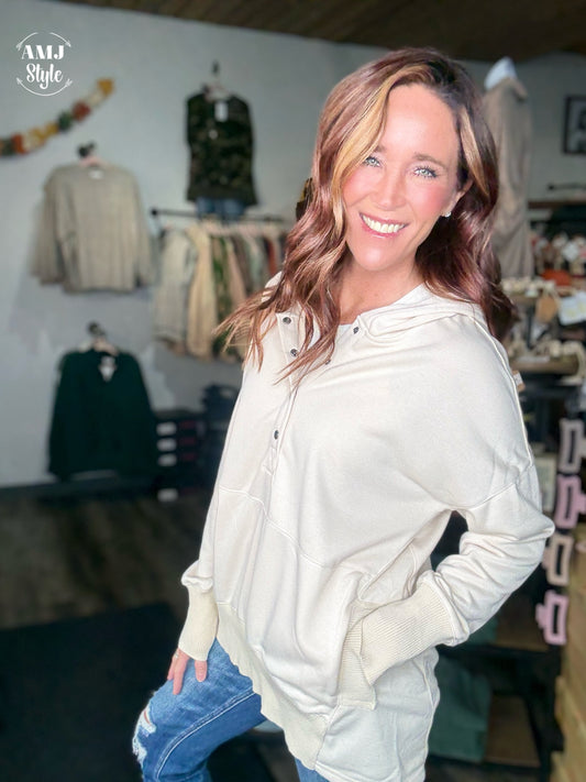 The Hangout Hoodie - Oatmeal
