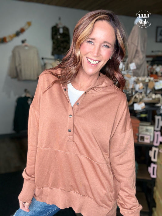 The Hangout Hoodie - Mocha