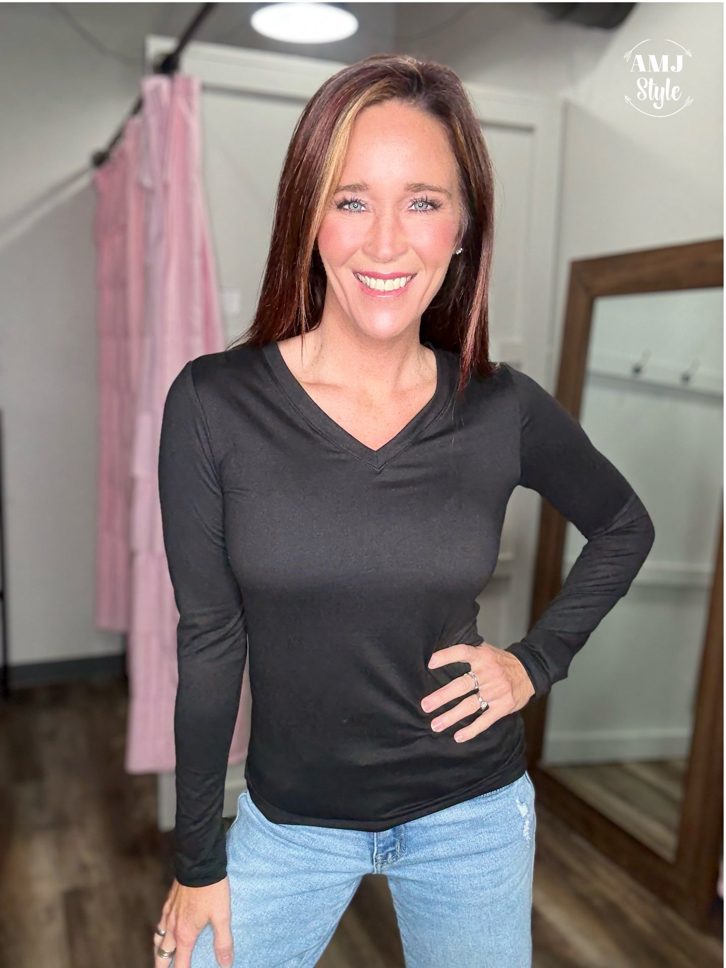 The Perfect Long Sleeve Tee - VNeck