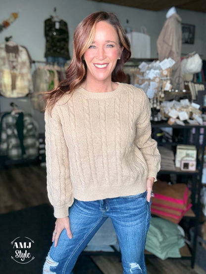 Sugar Knit Mid Length Sweater