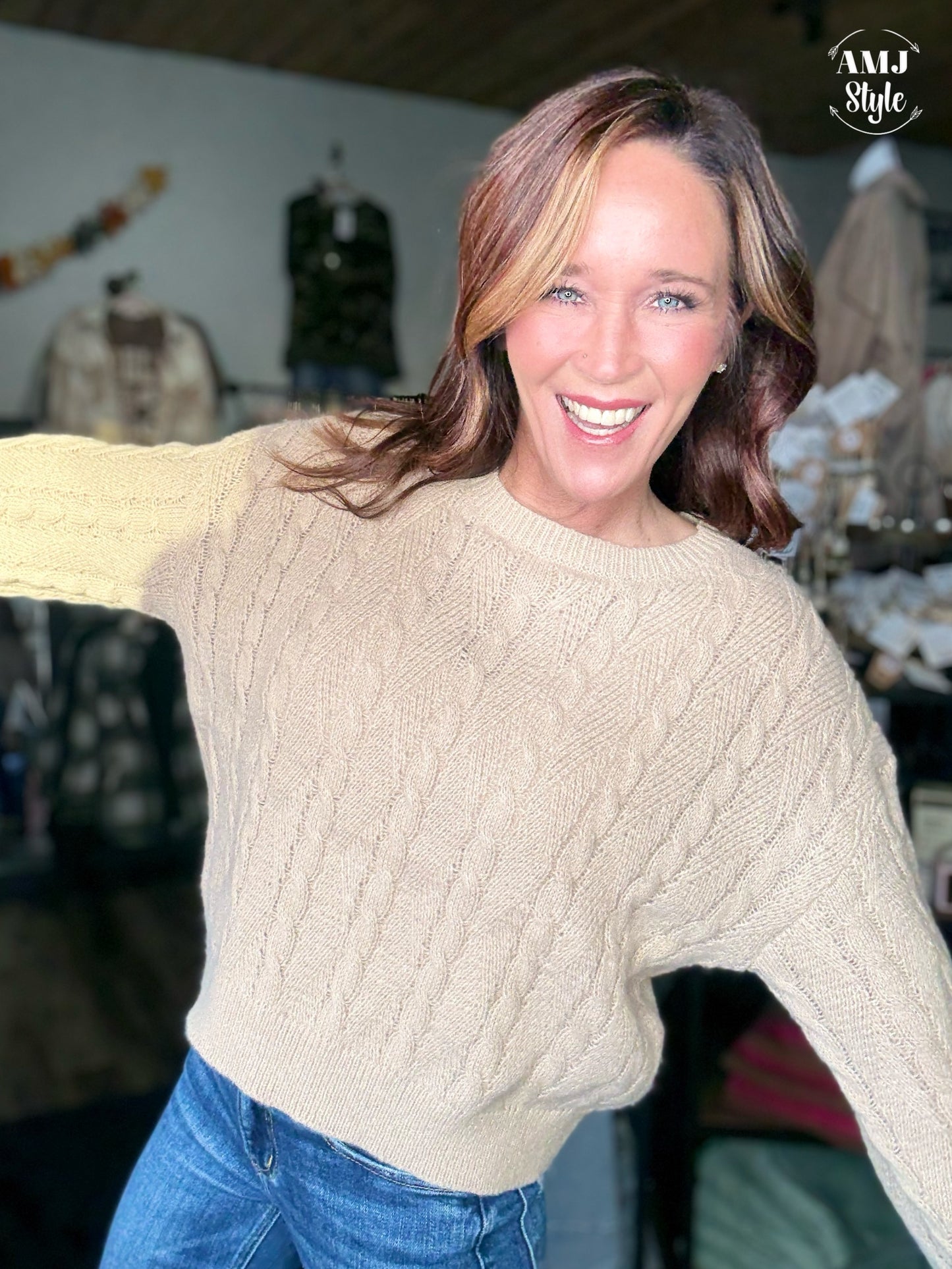 Sugar Knit Mid Length Sweater