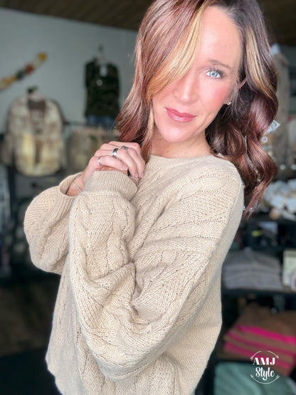 Sugar Knit Mid Length Sweater