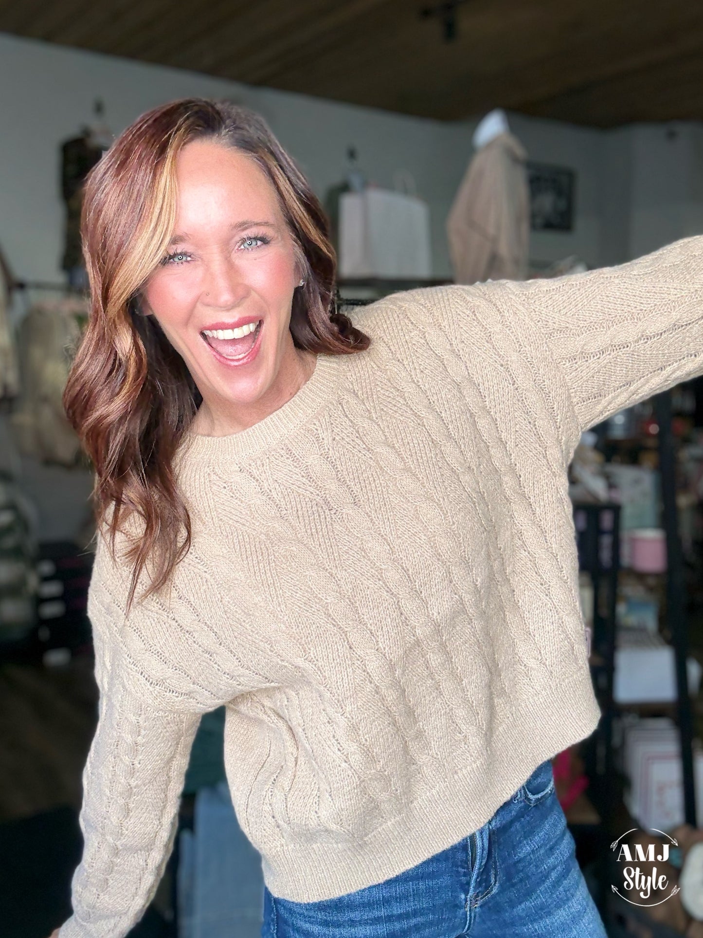 Sugar Knit Mid Length Sweater