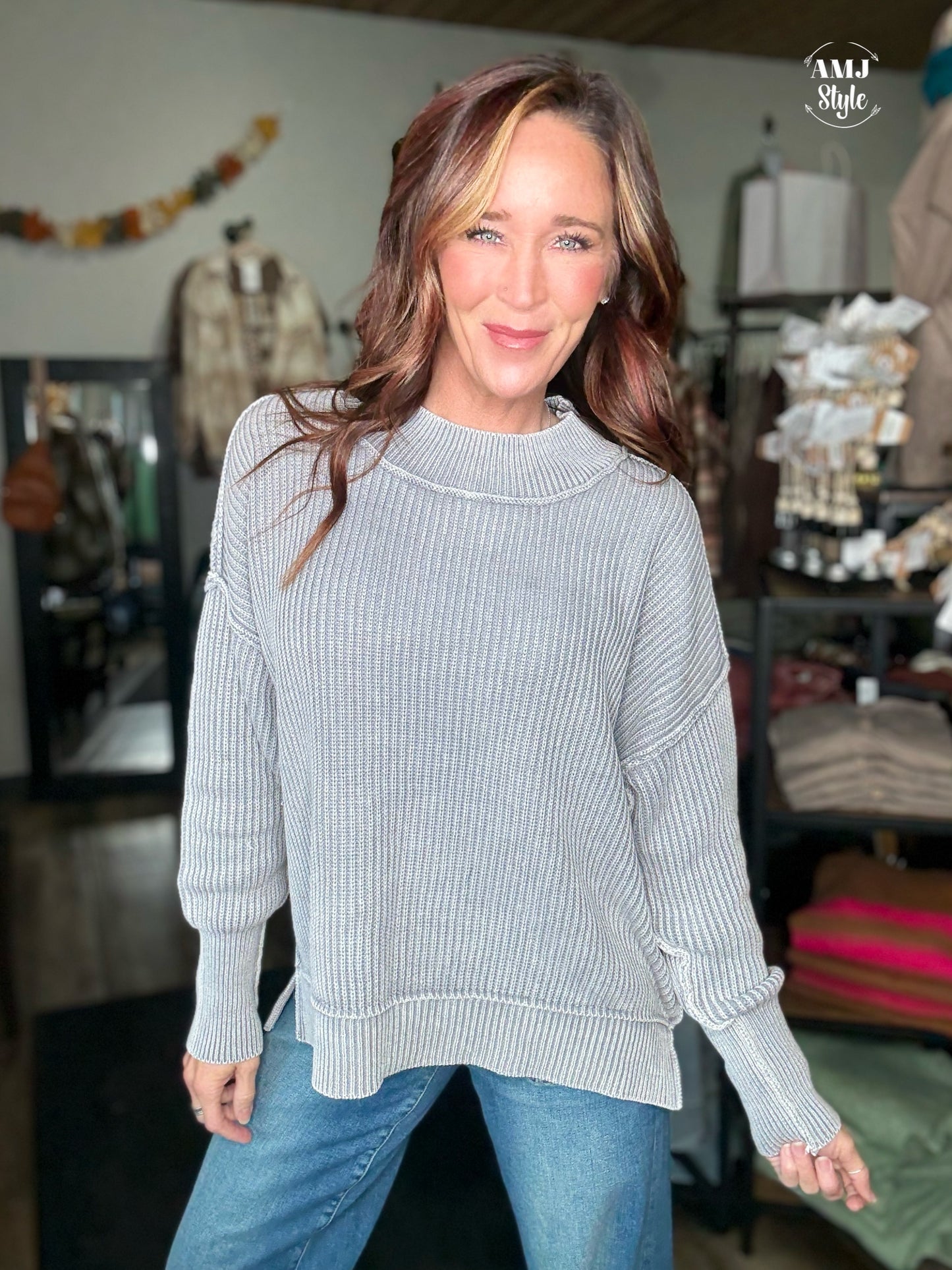 The Lodge Sweater - Sleet