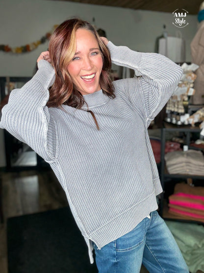 The Lodge Sweater - Sleet