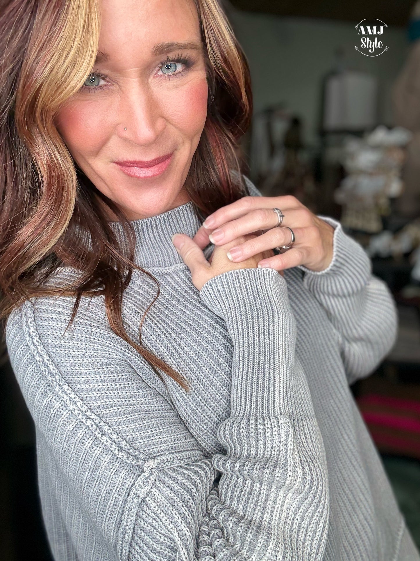 The Lodge Sweater - Sleet