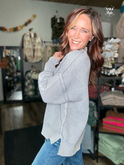 The Lodge Sweater - Sleet