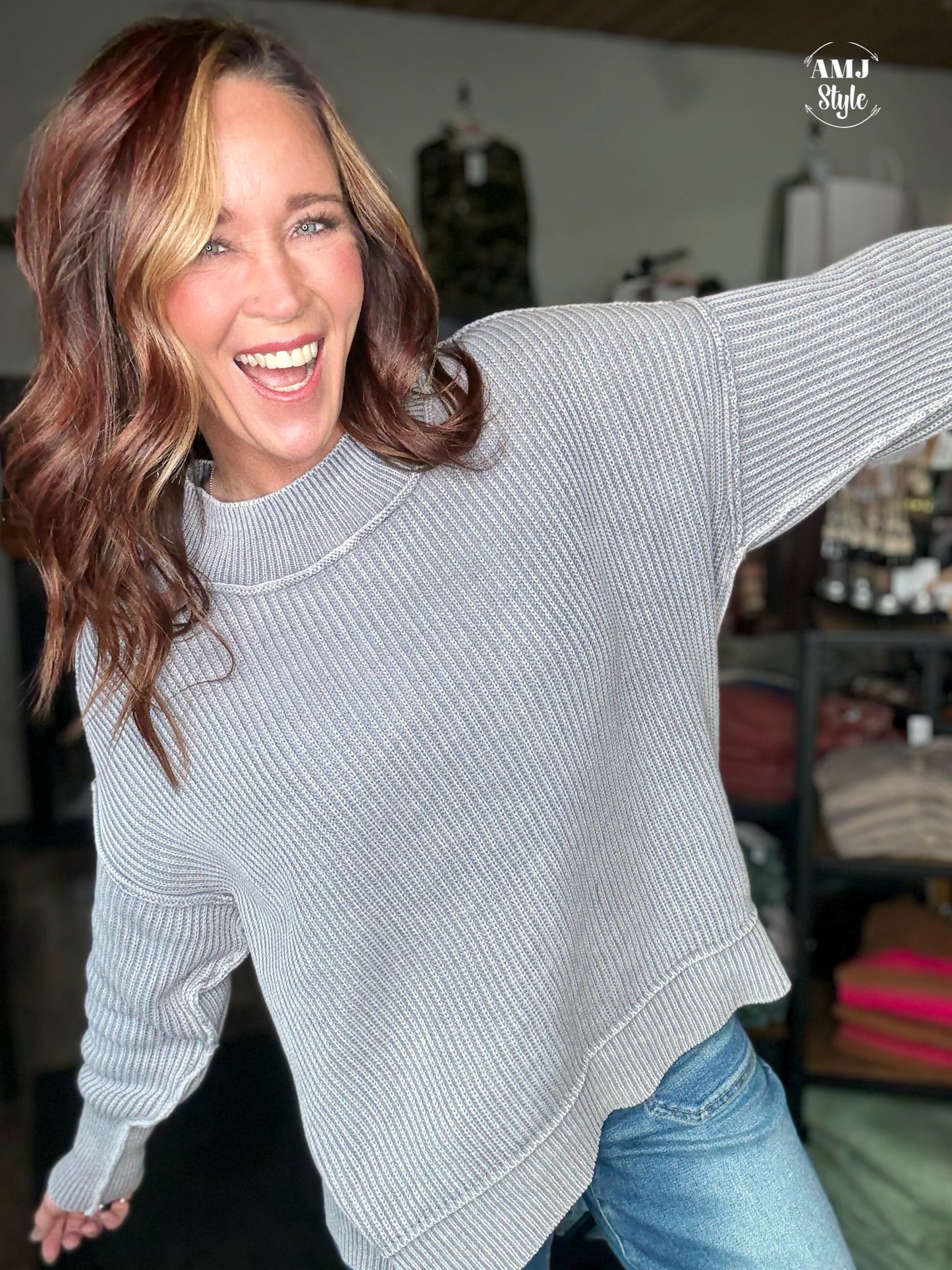 The Lodge Sweater - Sleet