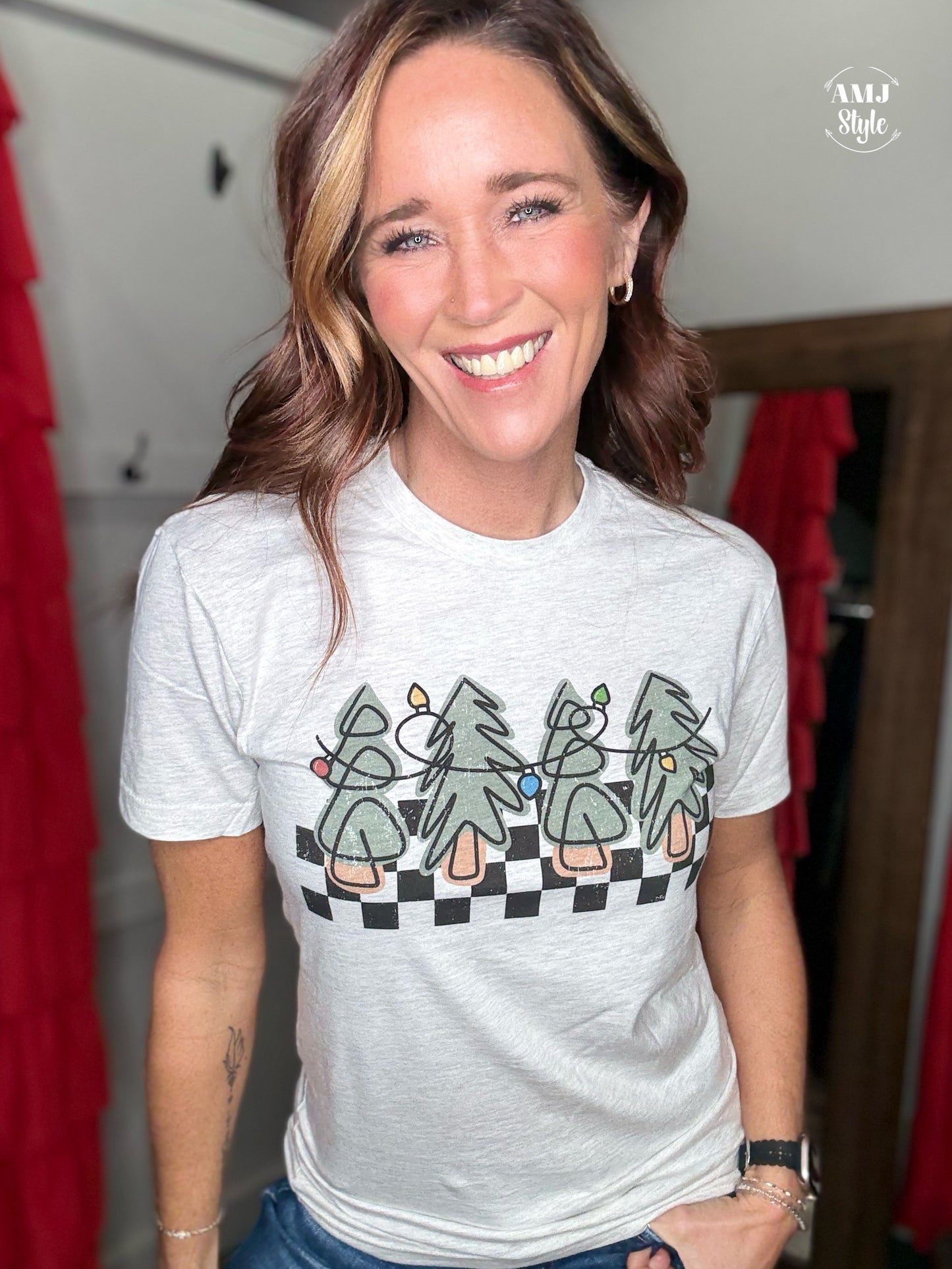 Retro Checkered Christmas