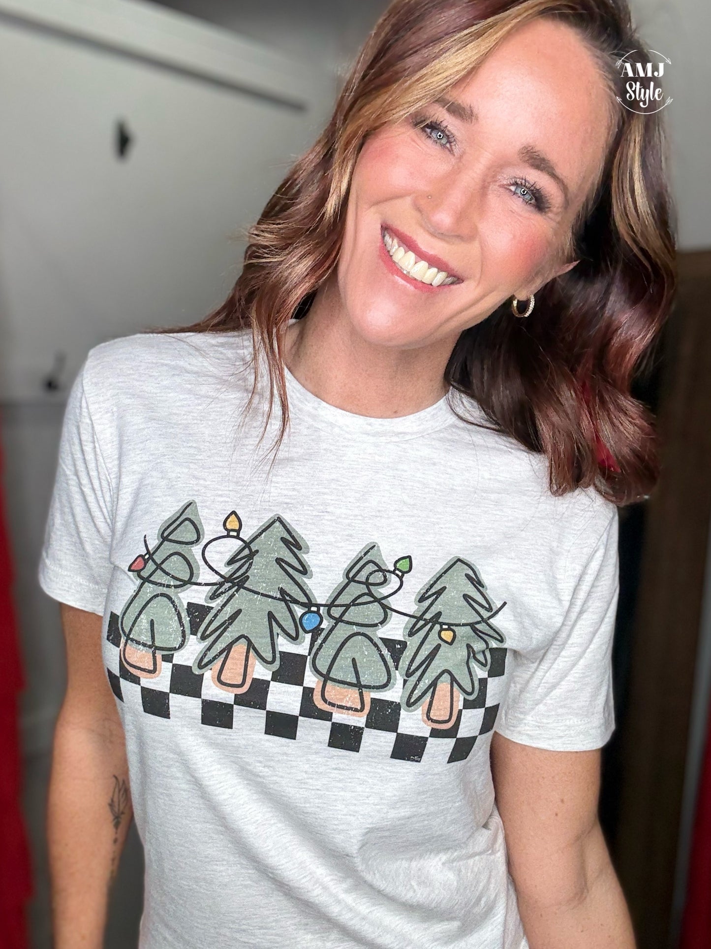 Retro Checkered Christmas