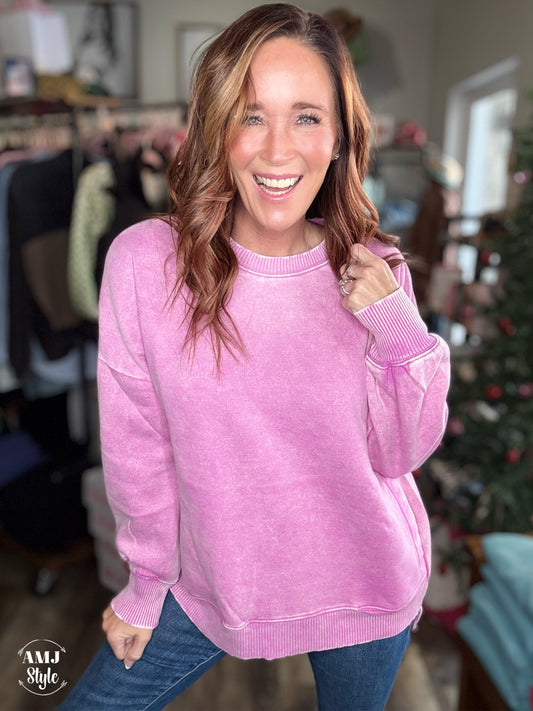 Full of Warmth Pullover - Mauve