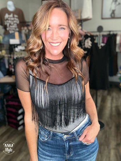 Emmy Lou Fringe Top