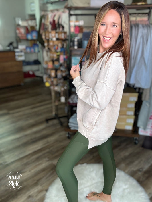 Trust Me Leggings - Dark Olive