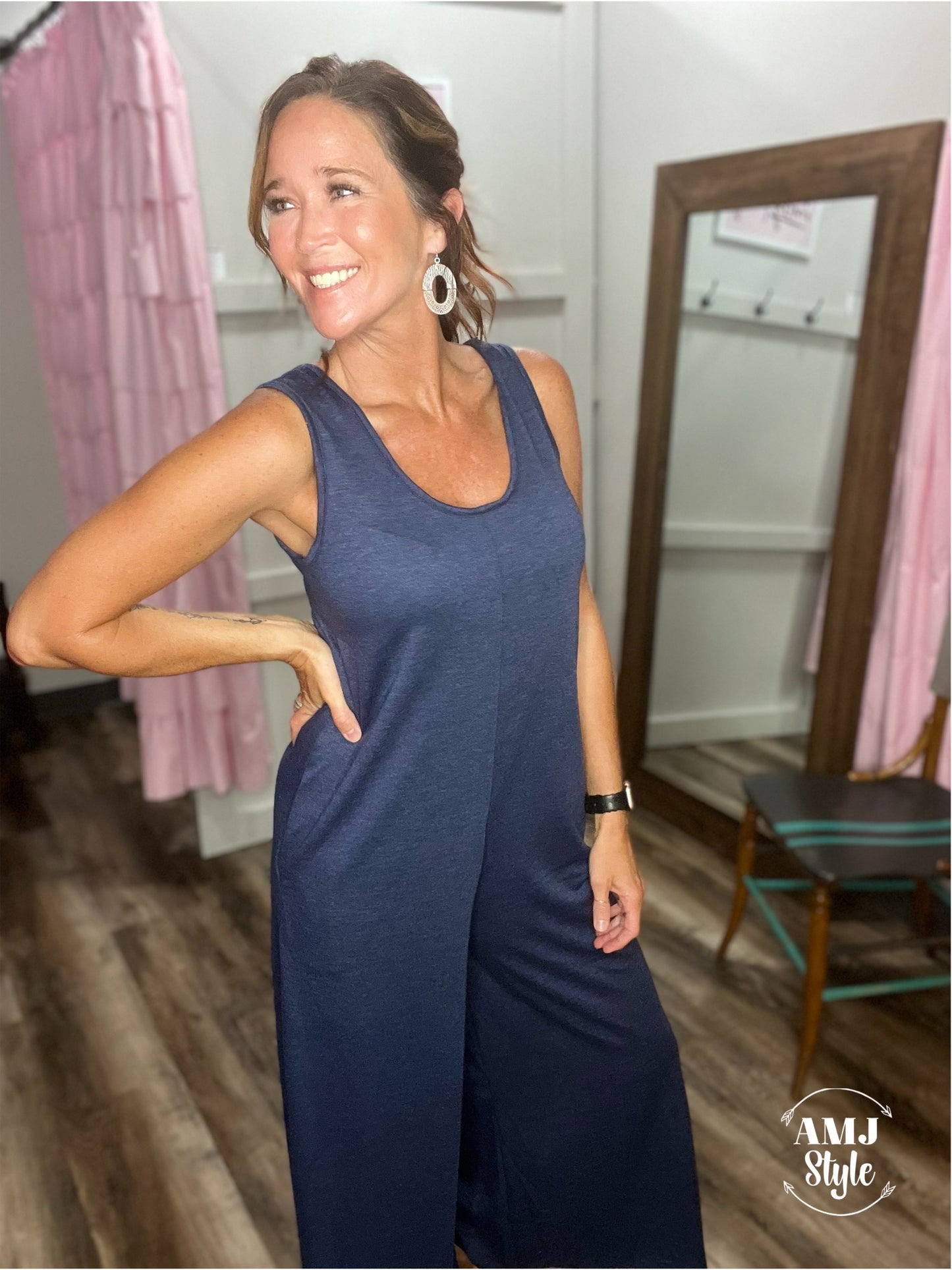 Cami Denim Jumpsuit