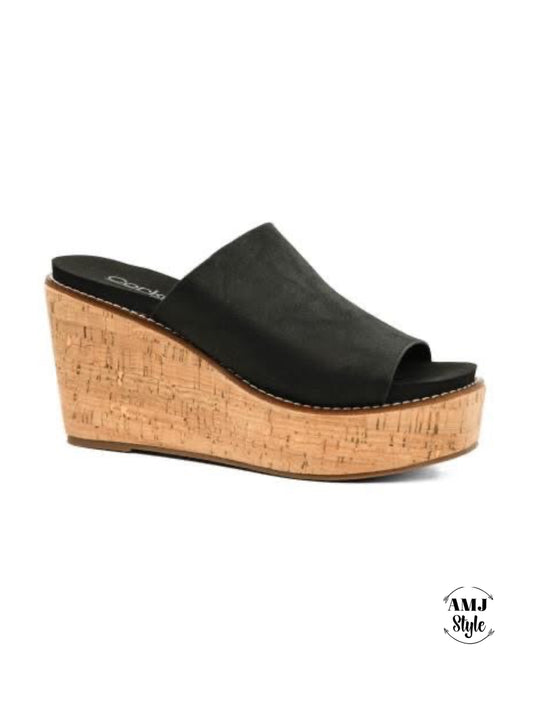 Be Bold Corky's Wedge - Black