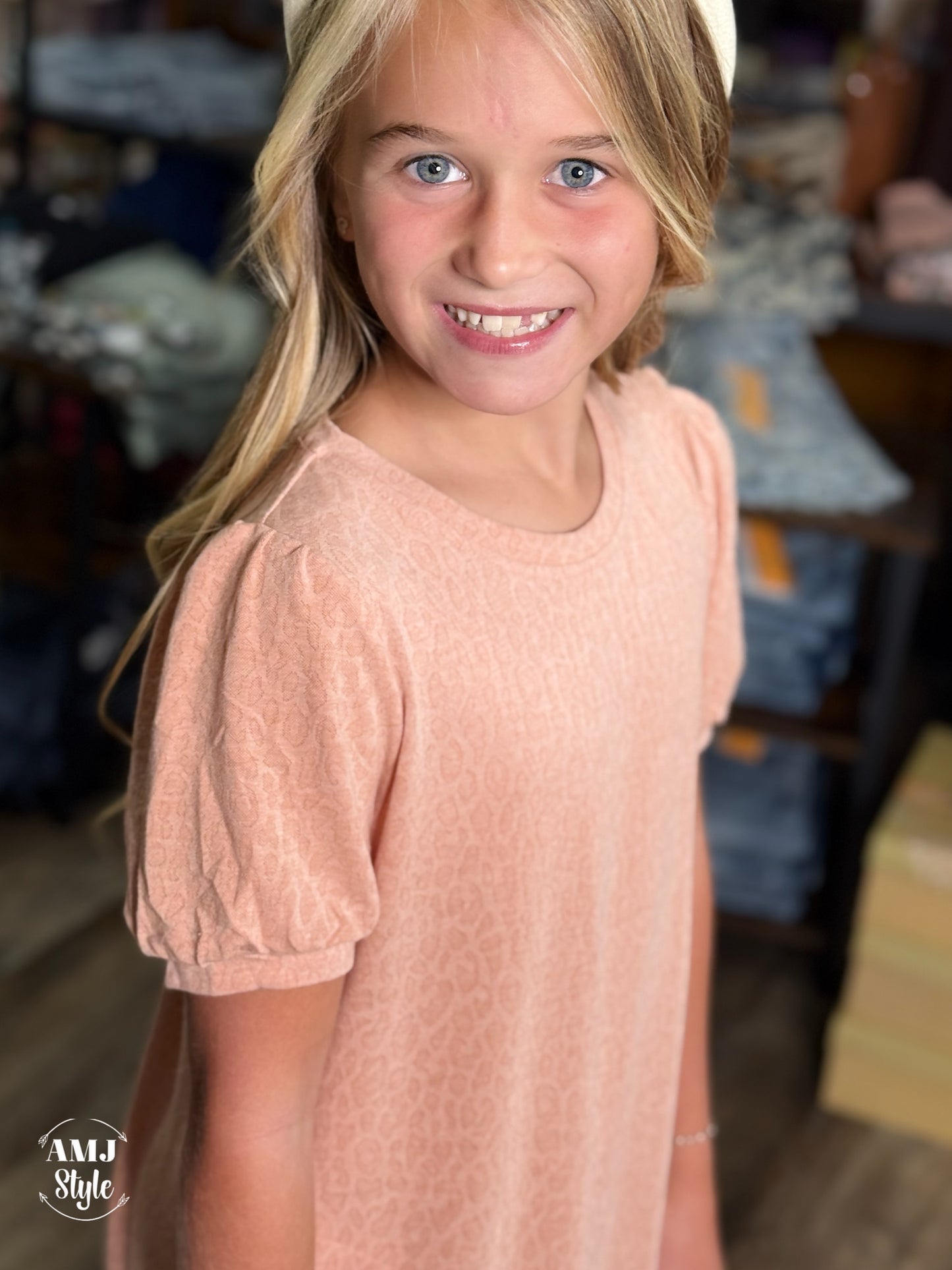 Burnout Leopard Kiddo Dress