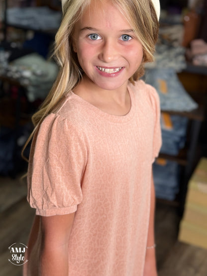 Burnout Leopard Kiddo Dress