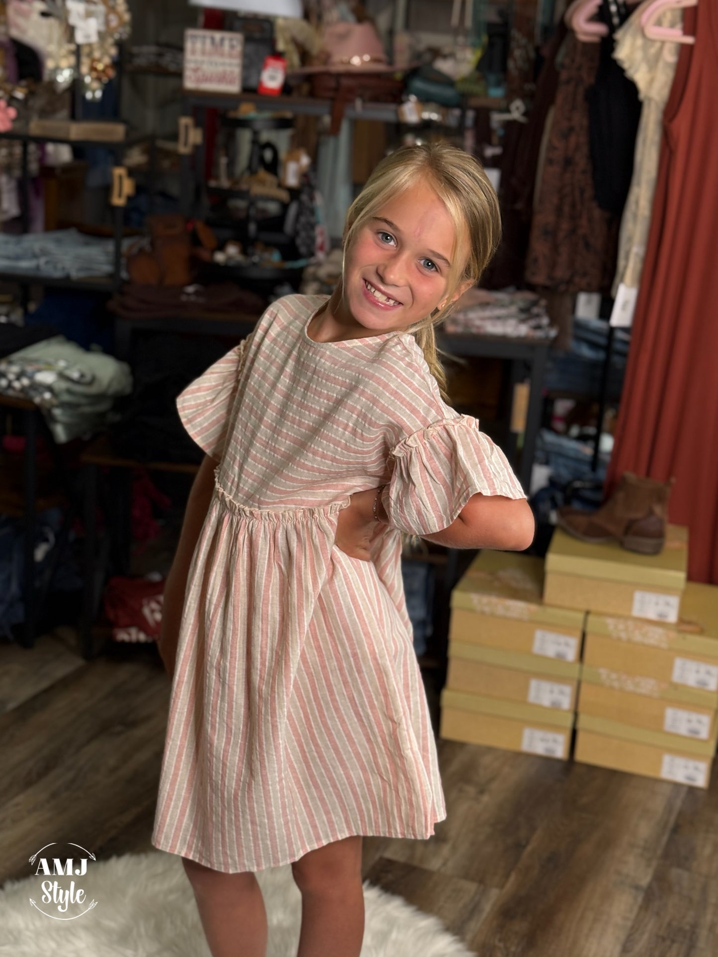 Harriet Kiddo Dress - Mauve