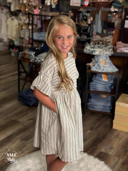 Harriet Kiddo Dress - Sage