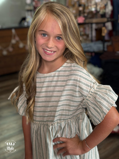 Harriet Kiddo Dress - Sage