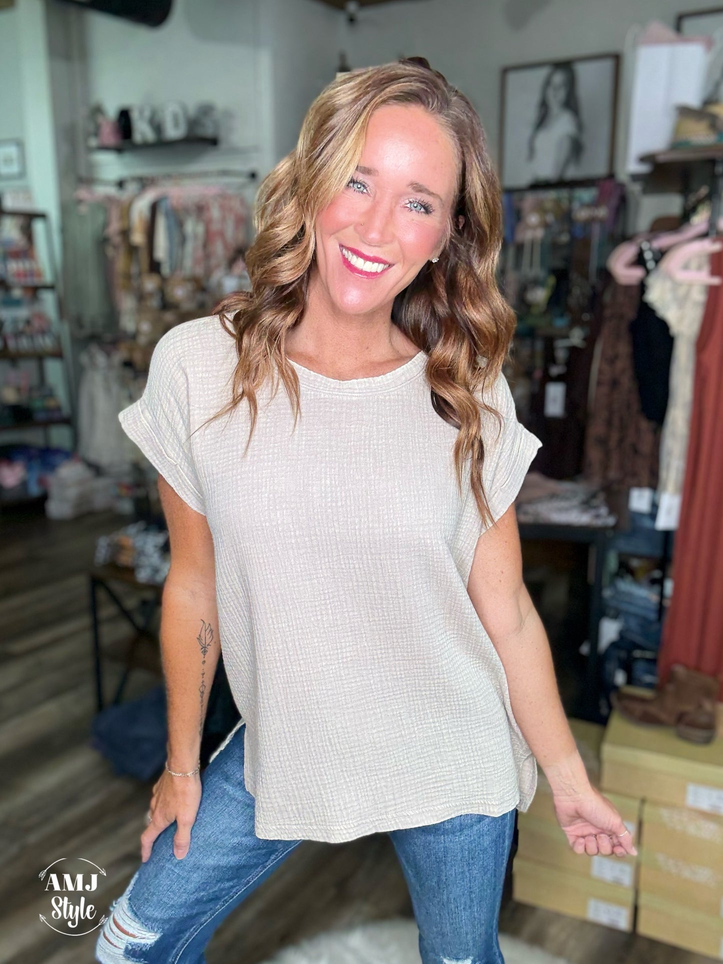 Solace Linen Top