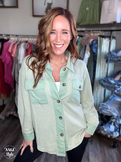 Jaylie Washed Knit Jacket
