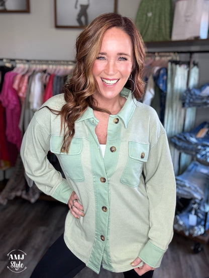 Jaylie Washed Knit Jacket