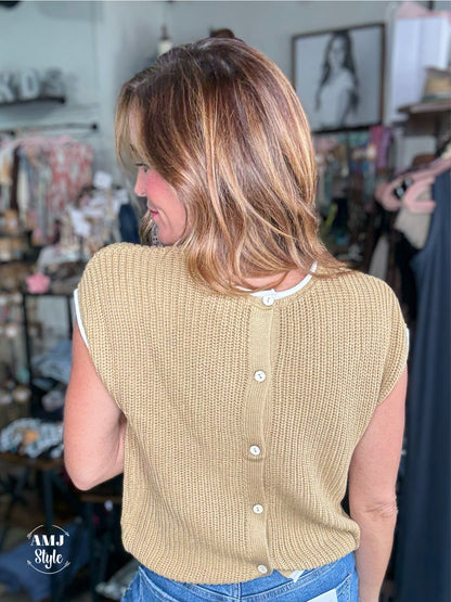 Toasted Marshmallow Sweater Top