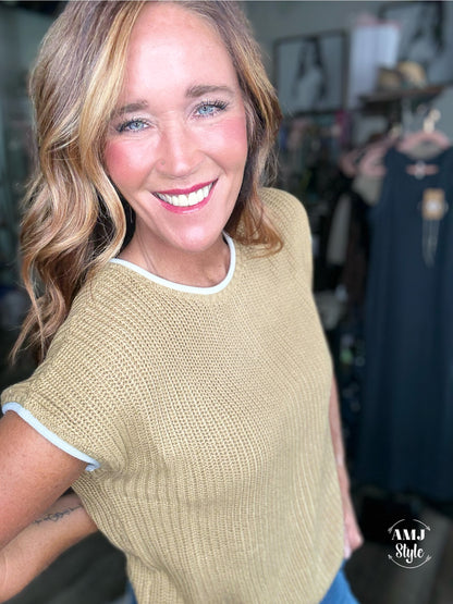 Toasted Marshmallow Sweater Top