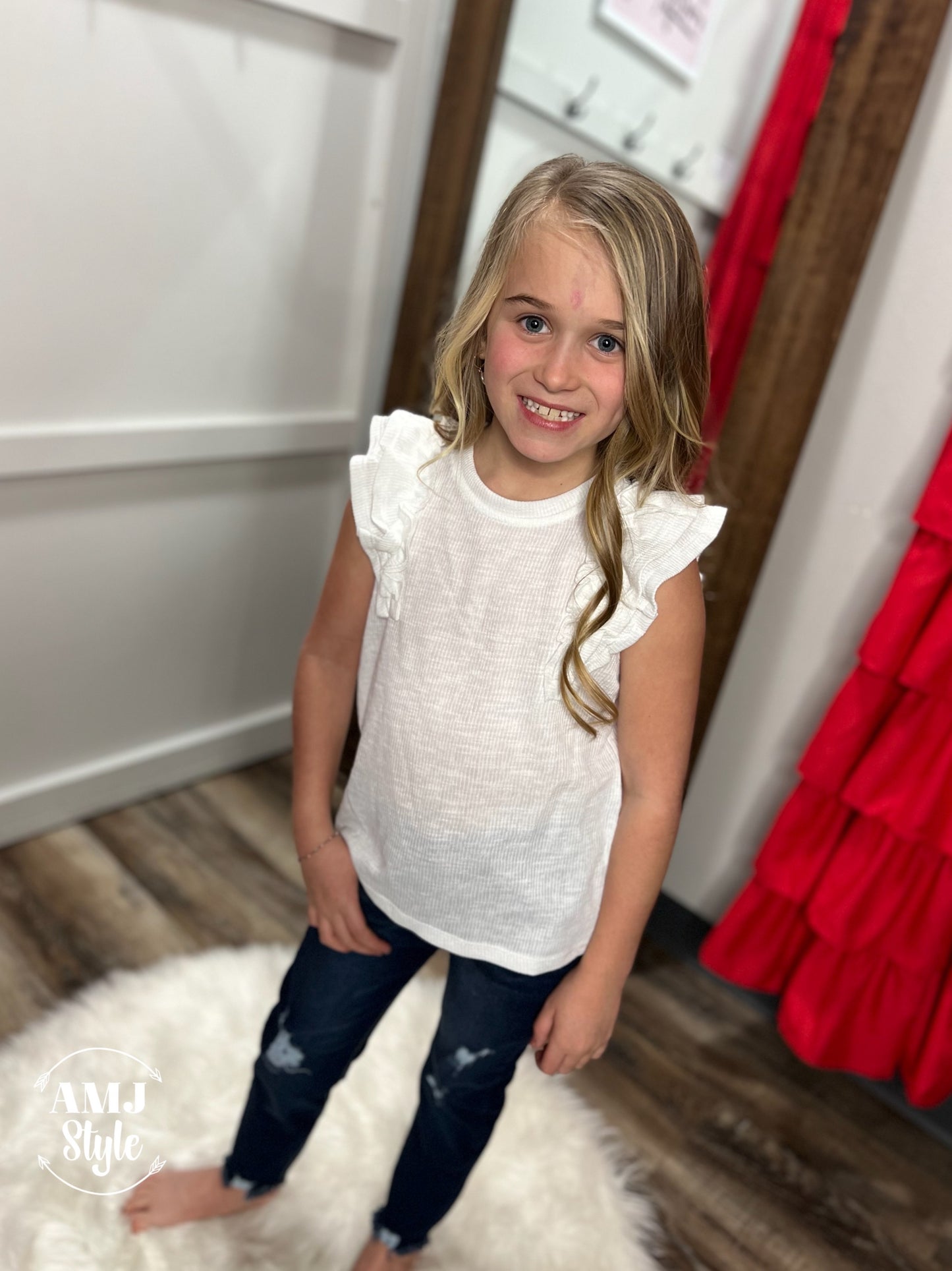 Kit Ruffled Kiddo Top